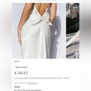 Meshki bridal Wedding reception dress with bow BRAND NEW WITH TAGS